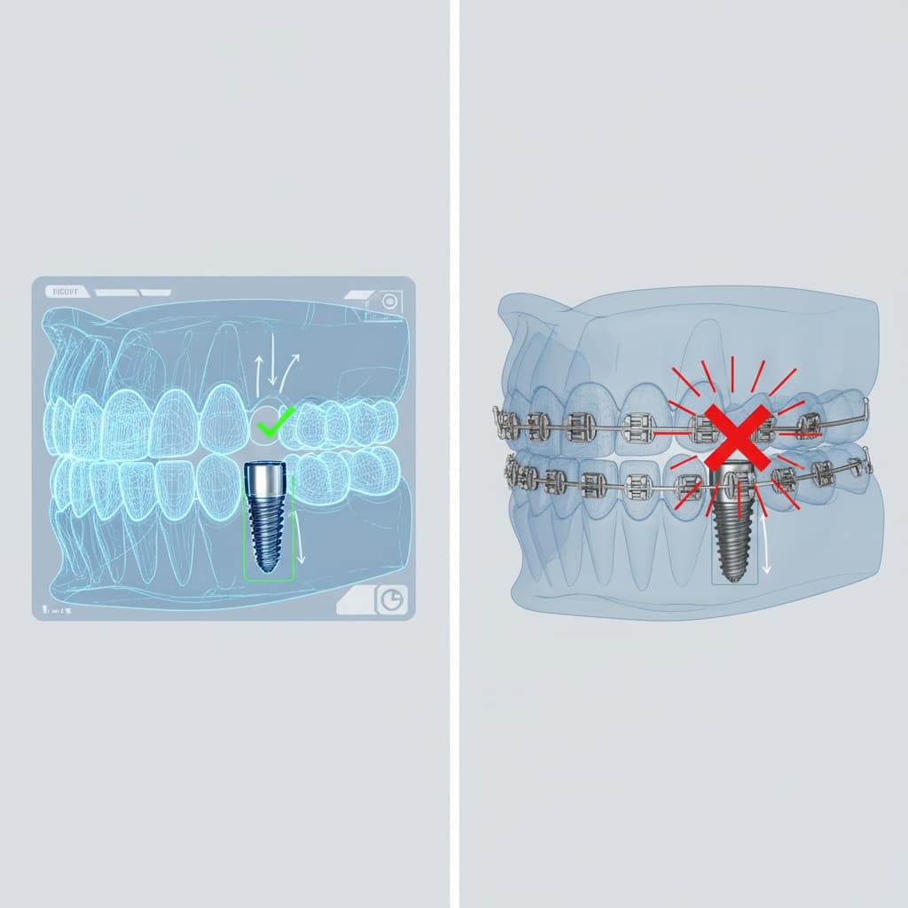 Решение при наличии имплантов